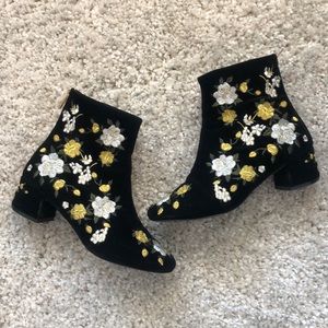 Embroidered Booties
